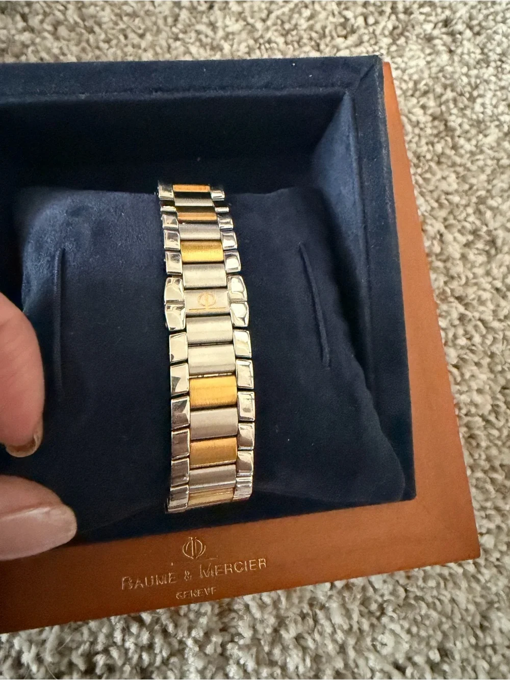 Baume & Mercier Men's Two-Tone Gold and Silver Watch
